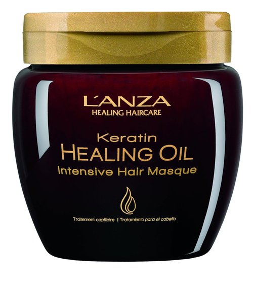 L'ANZA Keratin Healing Oil Hair Masque - Deep Conditioning Mask for Moisture & Damage Repair | 7.1 Fl Oz