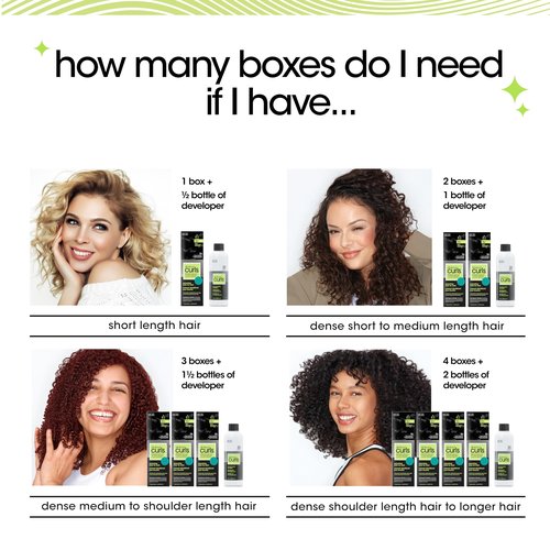 All About Curls 8N Golden Swirl Permanent Hair Color (Prep + Protect Serum & Hair Dye for Curly Hair) - 100% Grey Coverage, Nourished & Radiant Curls