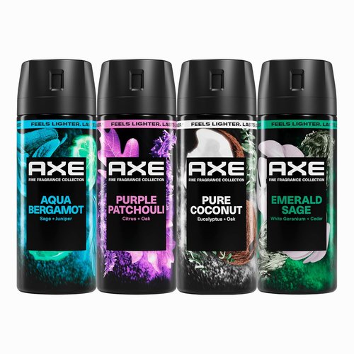 AXE Body Spray - Everyday Essentials 4 Count | Aluminum-Free, 72-Hour Freshness, 2.9 oz