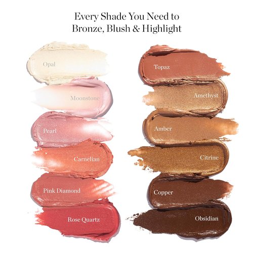 Ogee Face Stick Radiant Collection Trio | Organic Contour Makeup Set - Bronzer, Blush & Highlighter
