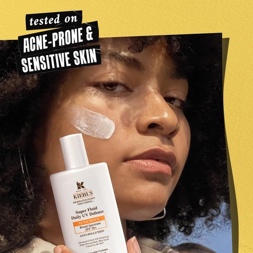 Kiehl's Super Fluid UV Defense Sunscreen SPF 50+ - Lightweight, Matte Finish, UVA/UVB Protection, Non-Comedogenic