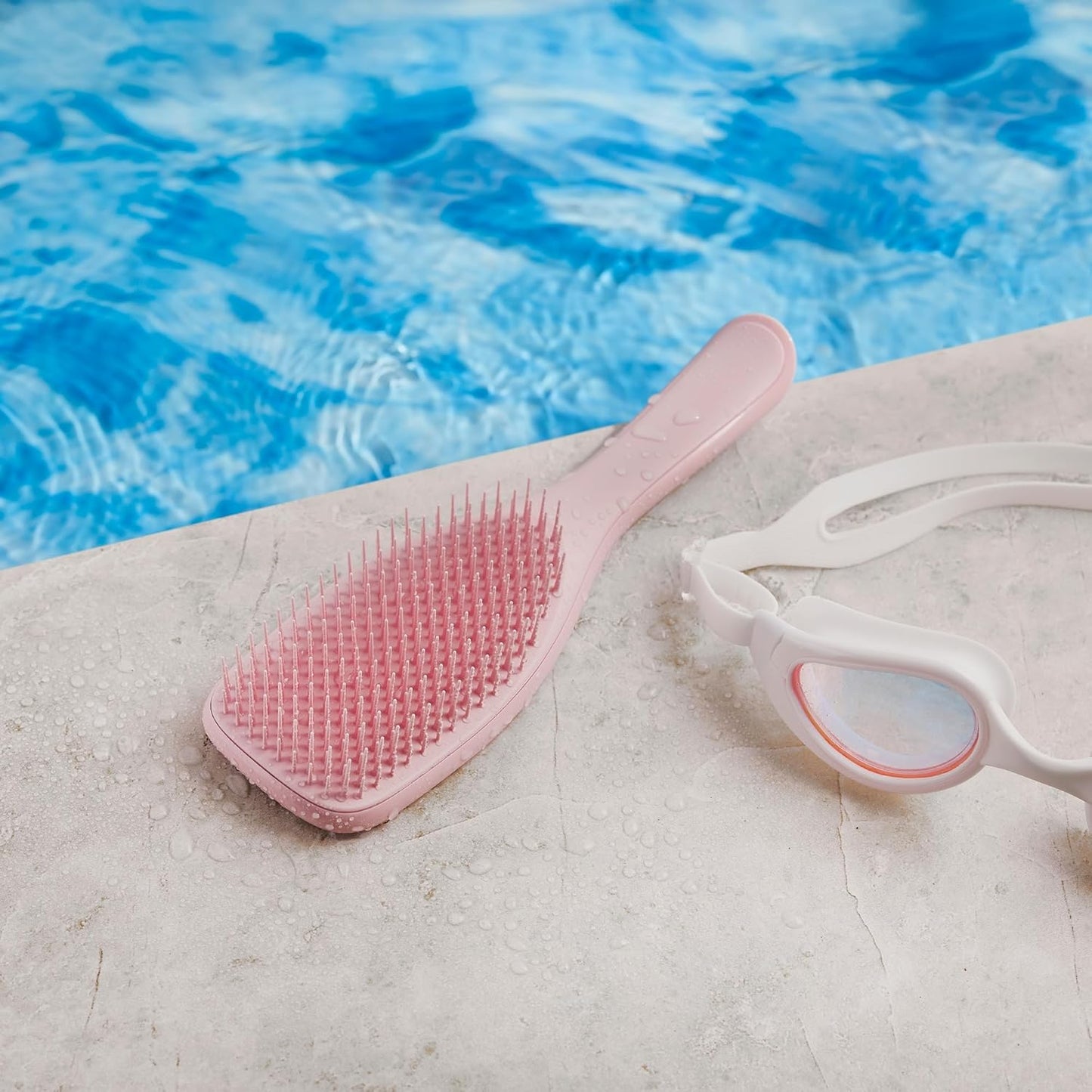 Tangle Teezer Ultimate Detangler Hairbrush Duo - Eliminates Knots & Reduces Breakage | Regular & Travel Size, Millennial Pink