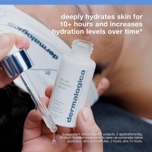 Dermalogica Circular Hydration Serum, Hyaluronic Acid Serum for Face, Deep Hydrating Serum - Delivers long-lasting hydration to help prevent future dehydration
