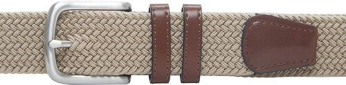 Amazon Essentials Men's Stretch Woven Braid Belt - Comfortable Fit for Jeans