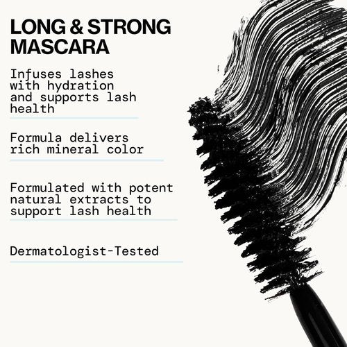 Pacifica Mini Stellar Gaze Mascara - Supernova Black | Travel-Friendly, Vegan, Length & Strength Formula