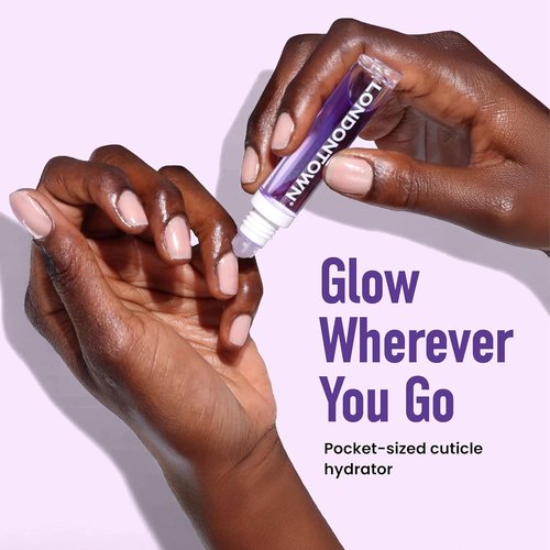 LONDONTOWN Violet Vibes Nail Polish Set - Sheer Lilac Tint with Polish Holder & Cuticle Oil for Healthy Nails