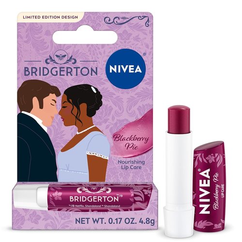 NIVEA Blackberry Pie Lip Balm - Nourishing Tinted Lip Care with Shea Butter | 0.17 Oz Limited Edition