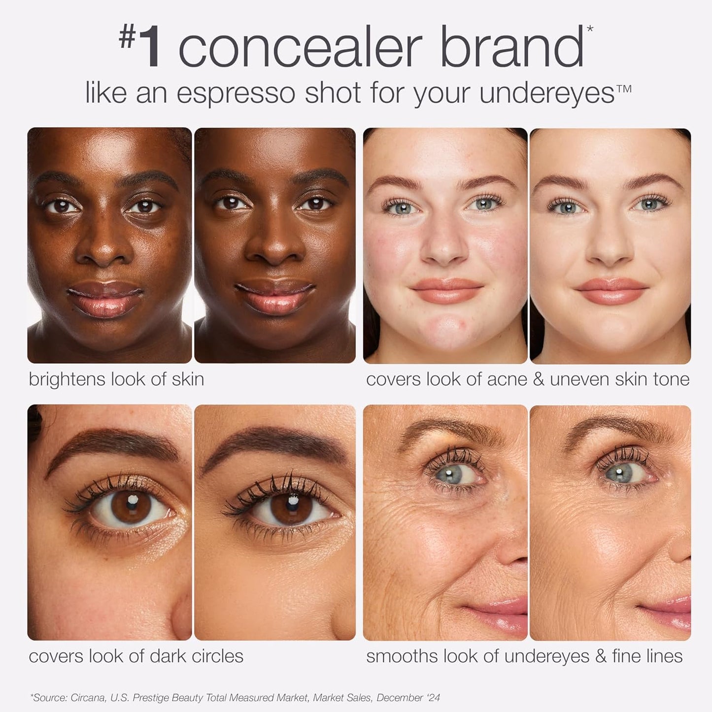 Tarte Shape Tape Creamy Concealer - Full Coverage Hydrating Formula with Eye Cream | 24HR Matte Finish