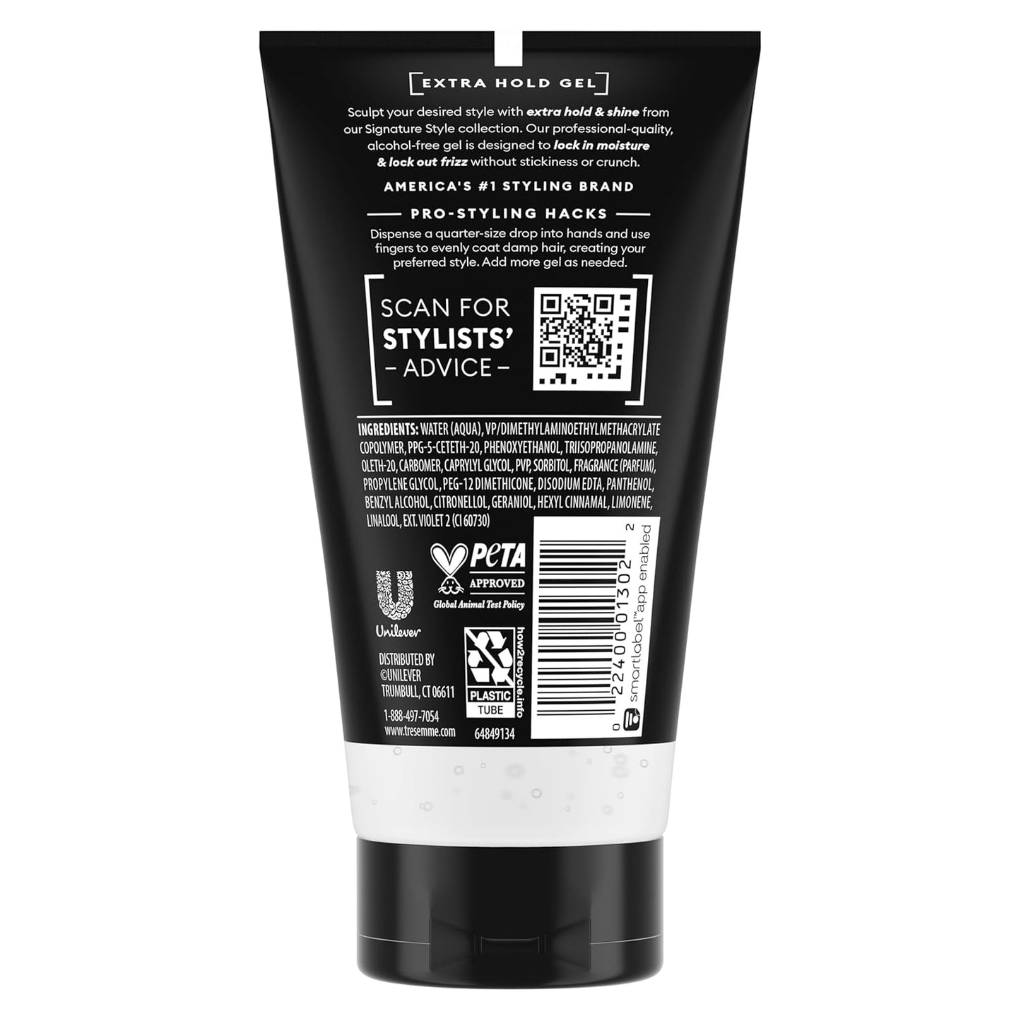TRESemmé Extra Hold Gel - Alcohol-Free Formula for 24-Hour Frizz Control | 5 oz