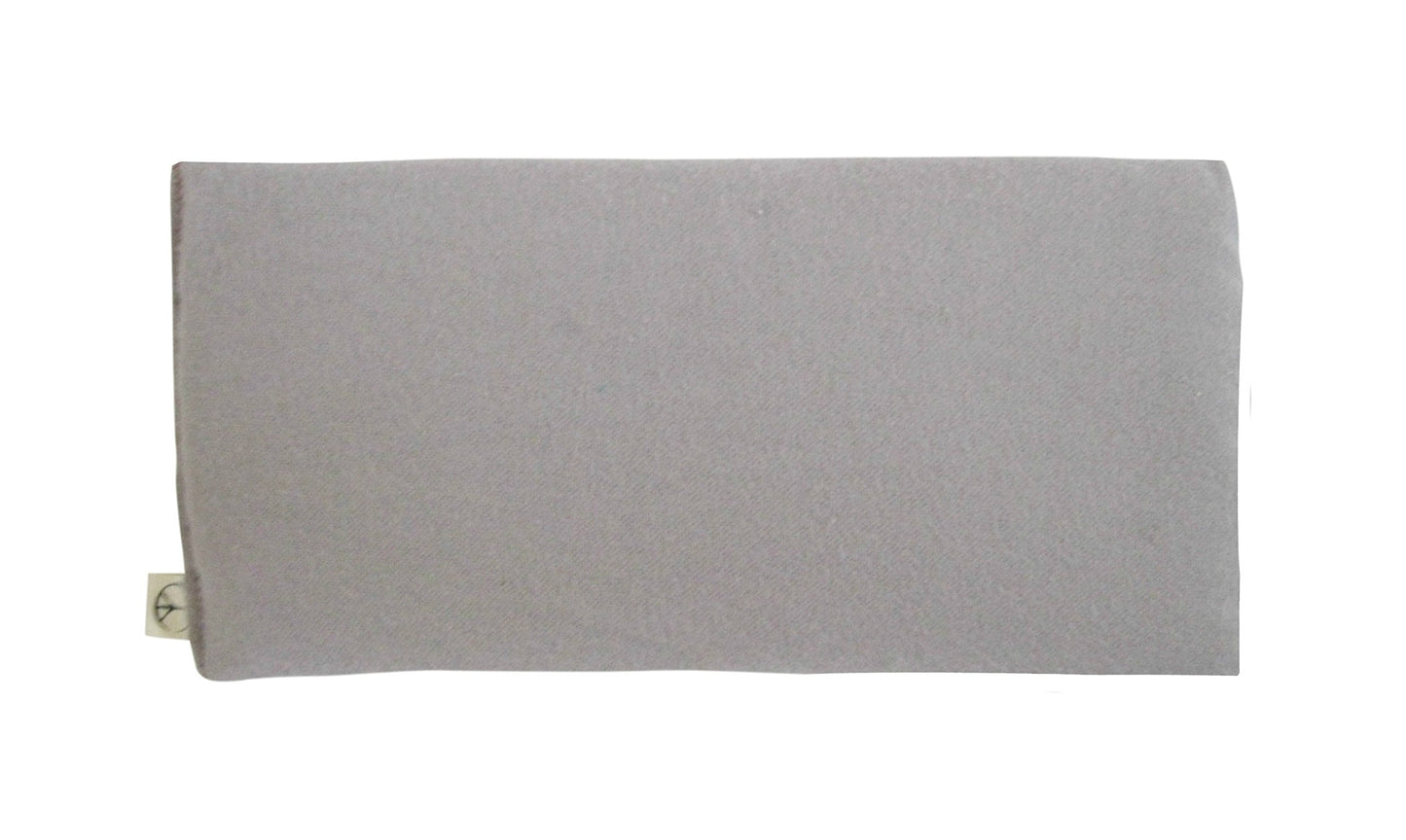 Peacegoods Unscented Eye Pillows (Sampler Pack of 5) - Soft Cotton Gauze Flannel - Filled with Flax Seed Weighted for Yoga Meditation Headache Relief Sleep Massage Bulk - Natural Gray