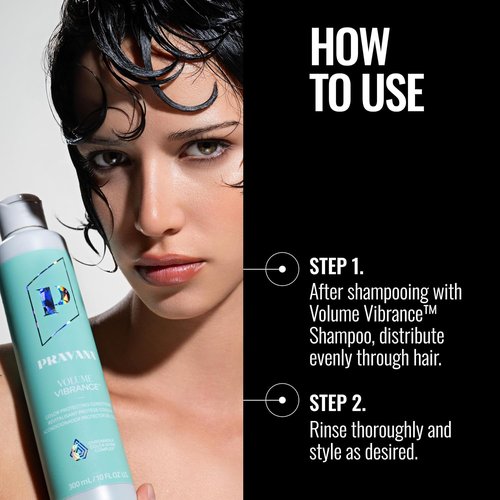 PRAVANA Volume Vibrance Conditioner - Lightweight Volume & Fullness for Fine Color-Treated Hair | Strengthens & Reduces Breakage | Vegan Formula
