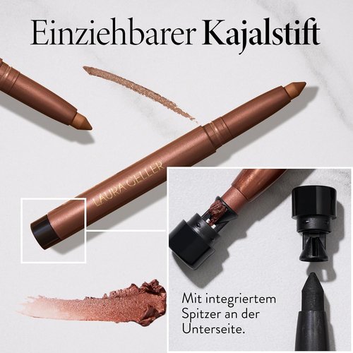 Laura Geller New York Kajal Kohl Eyeliner Pencil - Longwear, Smooth & Blendable in Smokey Quartz