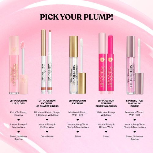 Too Faced Lip Injection Extreme Lip Shaper | Plumping, Waterproof, Liner Pencil, 0.01 Ounce, I Do