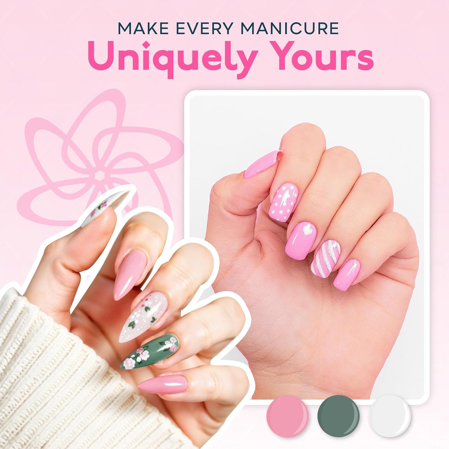 SUNUV Gel Nail Polish Kit - 16 Vibrant Colors with Base & Top Coat | Perfect for DIY Manicure at Home