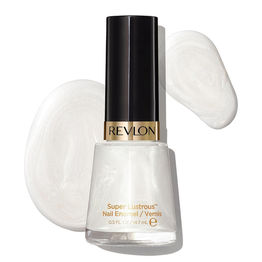 Revlon Super Lustrous Nail Polish - Chip-Resistant Longwear Formula | High Shine Finish, 020 Pure Pearl, 0.5 fl oz