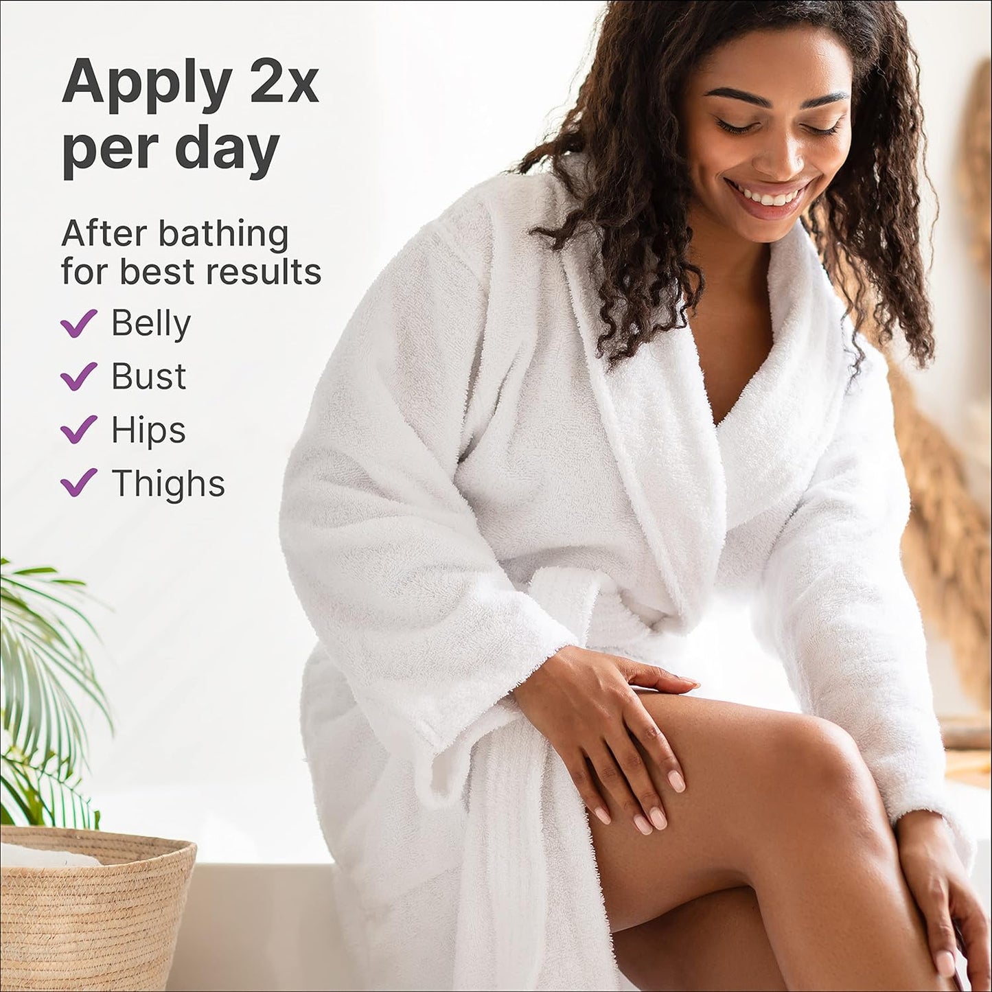 TriLASTIN Stretch Mark Cream - Hydrating Pregnancy Belly Lotion with Shea Butter & Vitamin E | Paraben-Free, Unscented - 4 oz, 3 Pack