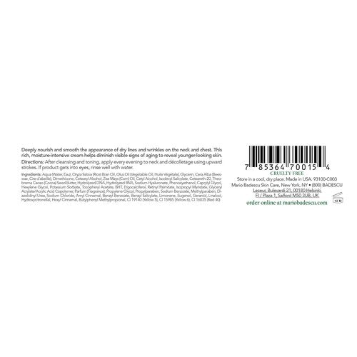 Mario Badescu Vitamin A-D-E Neck Cream for All Skin Types |Neck Cream that Firms and Hydrates |Formulated with Rice Bran Oil & Vitamin A and E|1 Ounce