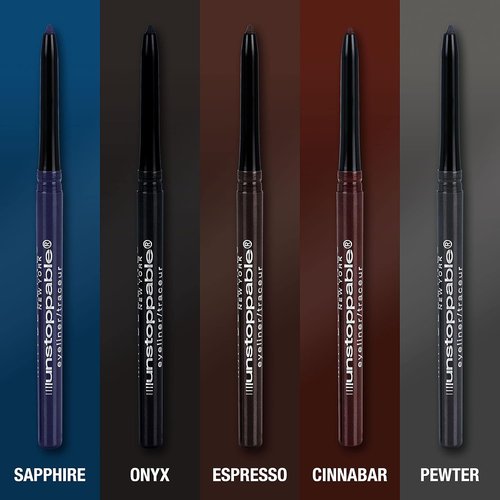Maybelline Unstoppable Waterproof Eyeliner Pencil - Easy Application, Smooth Glide, Espresso Color, 24-Hour Wear