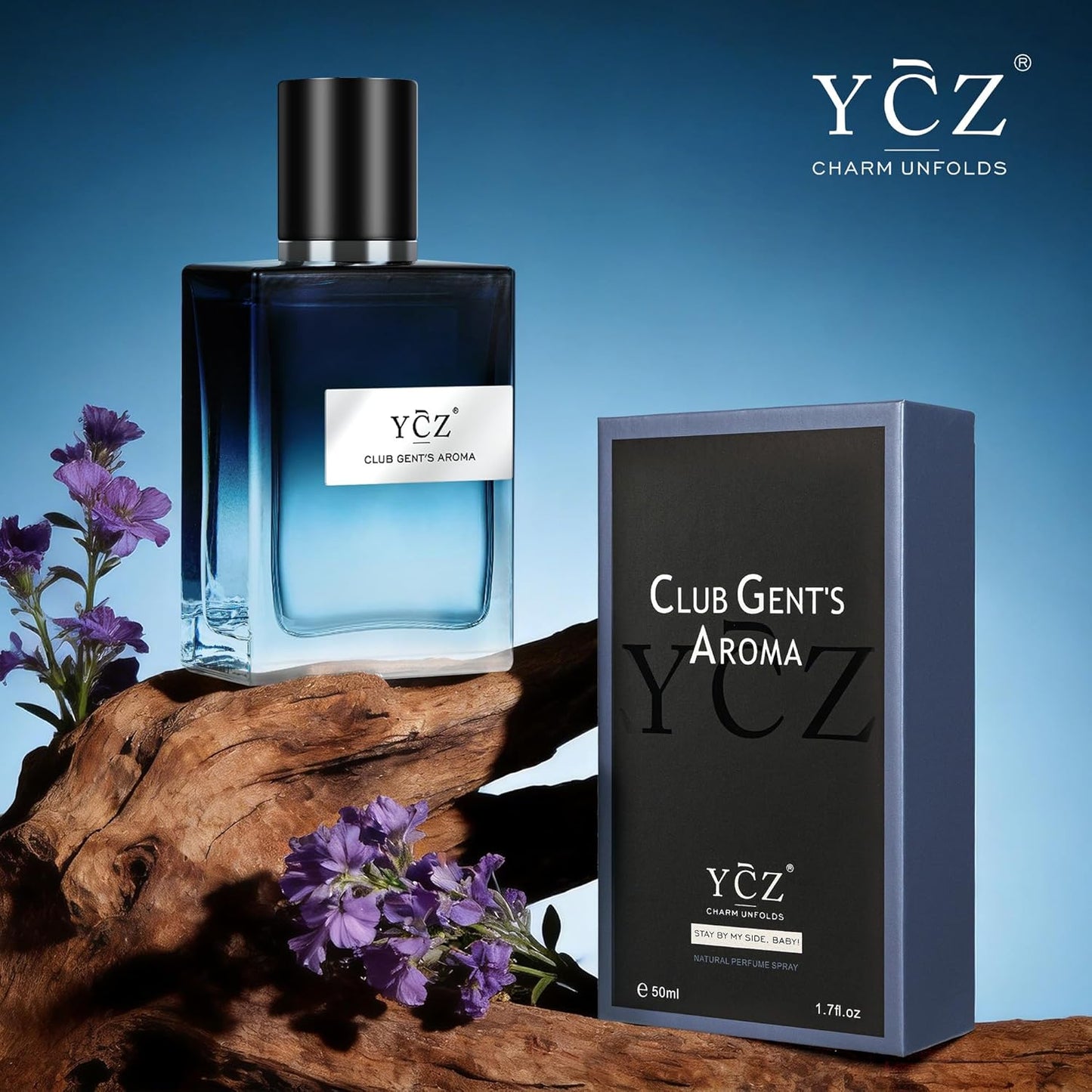 Ycz Club Cologne for Men - Long Lasting Nightclub Essential Fragrance | 1.7oz Aromatic Woody Notes