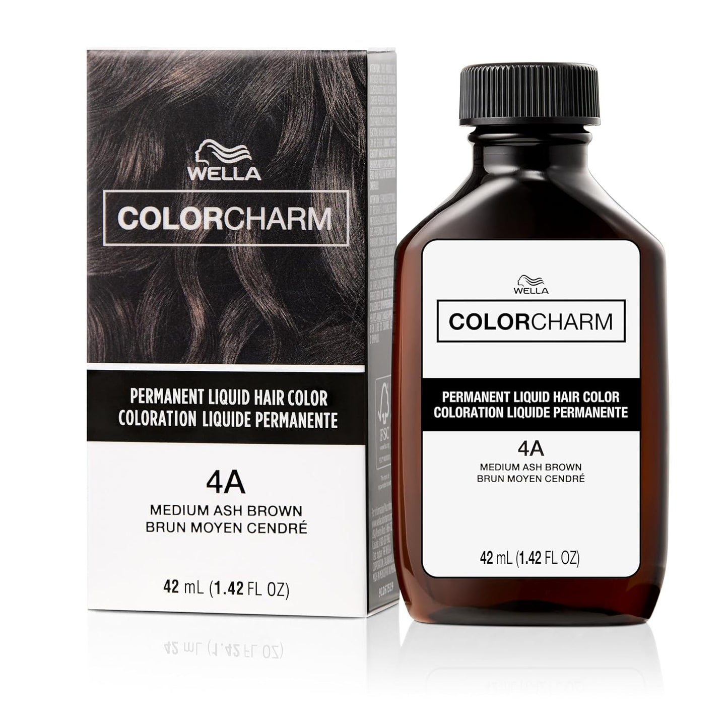 WELLA Color Charm Permanent Liquid Hair Color - Rich Brown for Gray Coverage