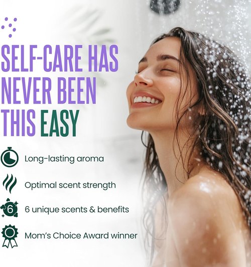 Cleverfy Shower Steamers - Aromatherapy Tablets for Relaxation | Perfect Easter & Mother's Day Gifts - 6 Count