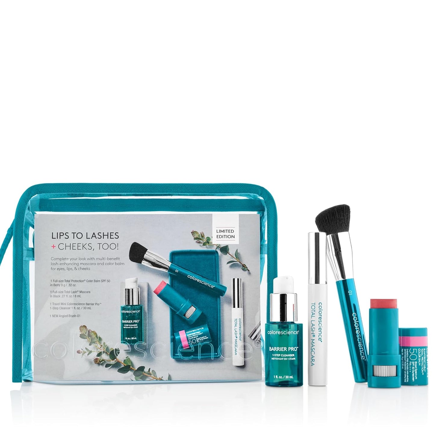 Colorescience Lips to Lashes Value Set - Complete Makeup Kit for Stunning Looks