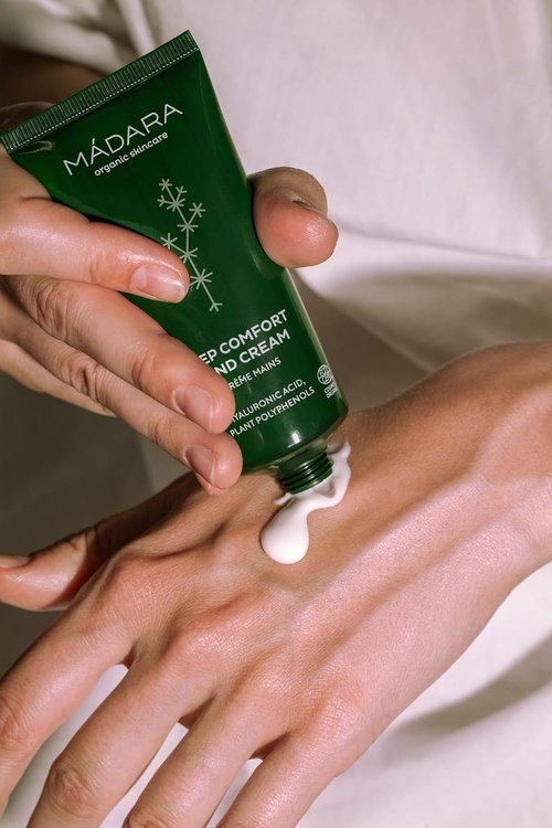 Madara Deep Comfort Hand Cream - Ultra-Moisturizing Formula with Aloe & Cocoa Butter - 60 ml