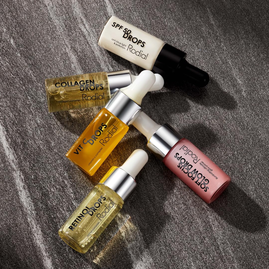 Skiennix Soft Focus Glow Booster Drops - Illuminating Skin Serum with Glycerin & Antioxidants for Dewy Makeup Base