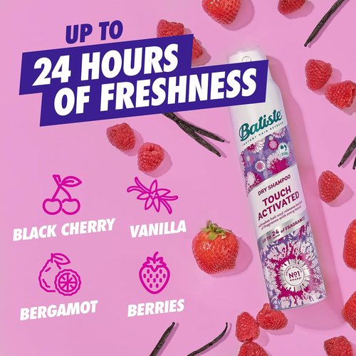 Batiste Touch Activated Dry Shampoo - 24-Hour Freshness & Oil Absorption | 3.81 Oz