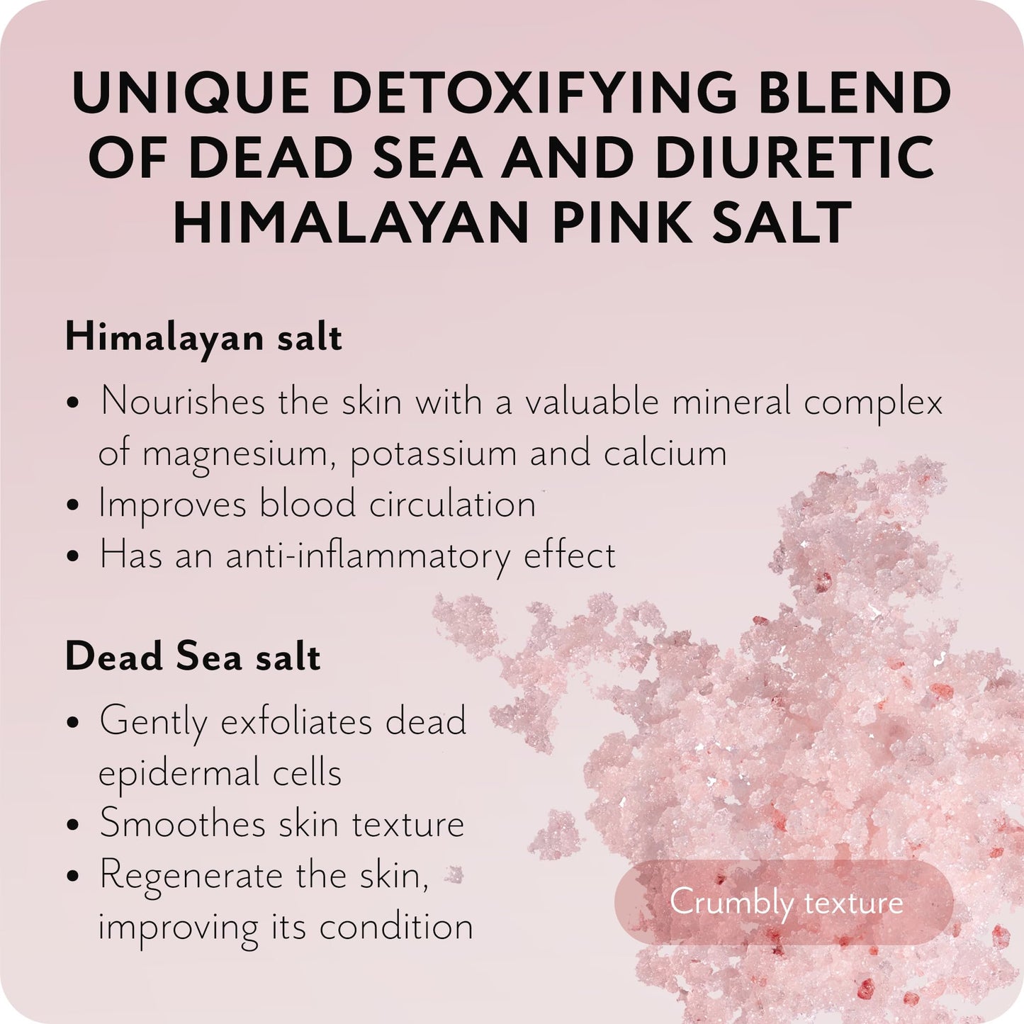 Detox Organic Body Scrub with Himalayan & Sea Salt - Anti Cellulite Nourishing Restores Cleanser Scrubs for Legs, Feet, Hands - Gifts for Women Men, Home Spa Care, Vegan (10.58 Oz, Grapefruit)