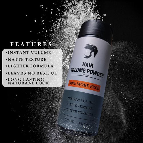 ZAMANIYA Texture Powder for Men, Natural Look Mens Powder,Strong Hold,Instantly Adds Texture & Volume,Hair Powder for Men