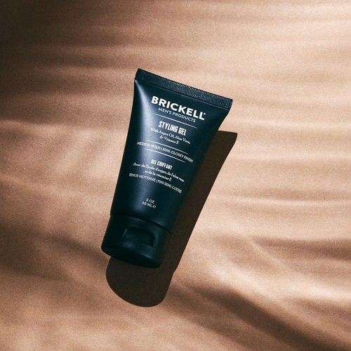 Brickell Men's Hair Gel - Natural & Organic Formula for All-Day Hold | Glossy Finish, 2 Ounce