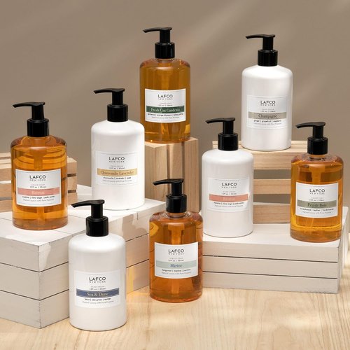 LAFCO New York Liquid Soap - Fresh Cut Gardenia - 12 oz - Moisturizes & Protects All Skin Types - Hypoallergenic & Cruelty-Free