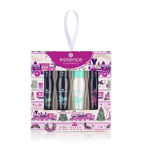 Essence Lash Princess Mascara Gift Set - 4 Vegan & Cruelty-Free Mascaras | Waterproof, Curl & Volume | Perfect Stocking Stuffer for Beauty Lovers