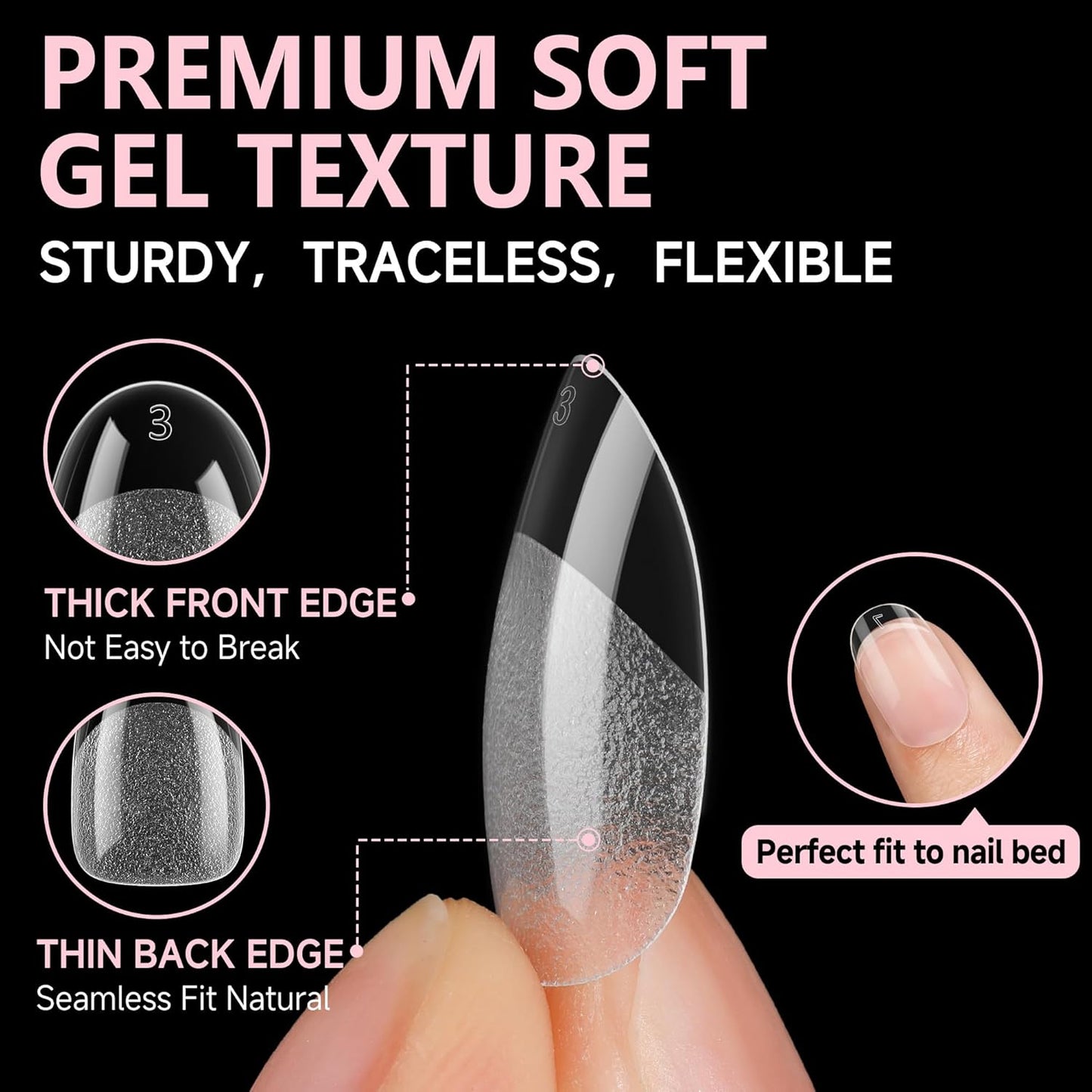 UNA GELLA Gel Nail Glue, Solid Nails Gl ue Gel 40g Lamp Curing Needed Soak Off G LUE Strong Nail G LUE G el for Acrylic Fake Nails Tips Extension Press On Nails for Gelly Tips