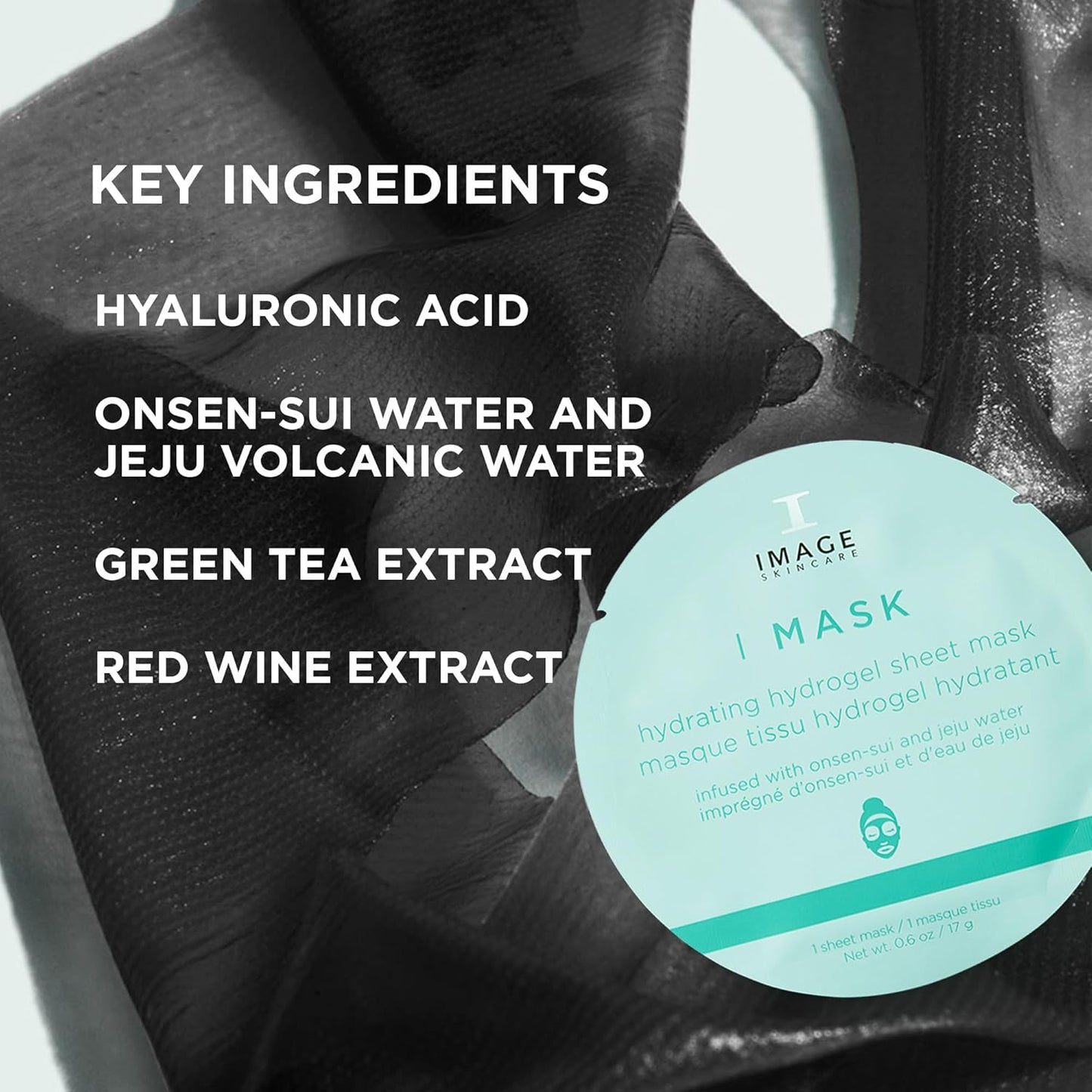 IMAGE Skincare I MASK Hydrating Hydrogel Sheet Mask - Hyaluronic Acid for Refreshing, Soothing Hydration