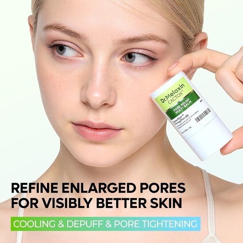 Dr. Melaxin Cactox & Calcium Multi Balm - Pore Firming Duo with Cooling Eye Care Stick for Skin Repair