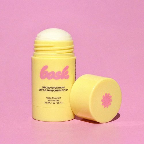 Bask SPF 50 Sunscreen Stick - Fragrance-Free, Reef-Safe Face & Lip Protection | Moisturizing & Travel-Friendly, 1oz