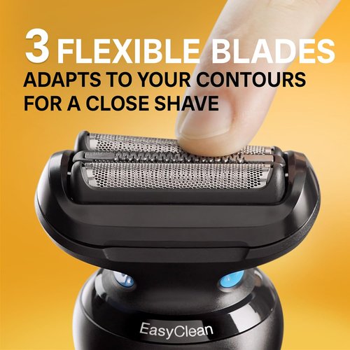 Braun Electric Shaver - Series 5 5118s | Waterproof Wet & Dry Shaving with Turbo Mode, 50 Min Runtime