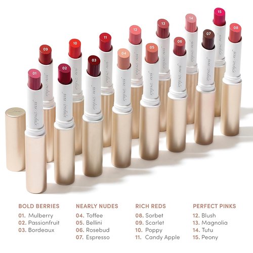Jane Iredale ColorLuxe Hydrating Cream Lipstick - Creamy, Highly Pigmented, Satin Finish, Vegan