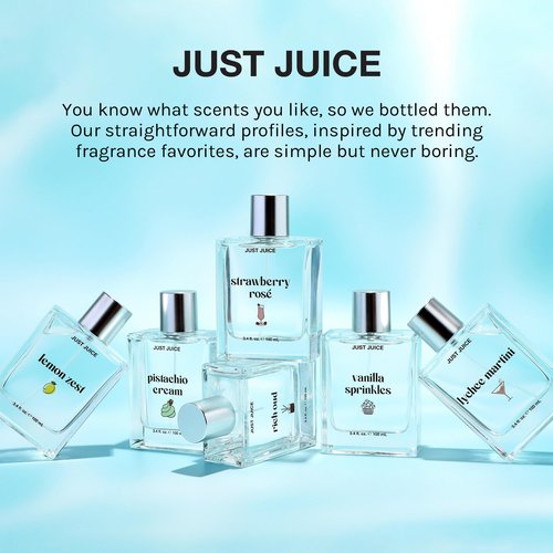 Just Juice Pistachio Cream - Gourmand Perfume for Women and Men - Notes of Pistachio, French Vanilla, and Creamy Woods - 3.4 oz