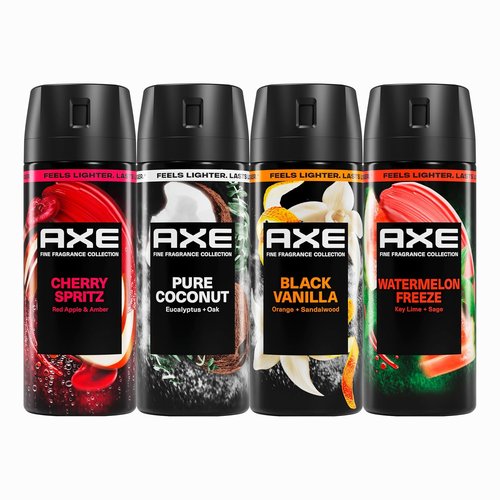 AXE Body Spray - Touch of Sweetness | 72-Hour Freshness, Aluminum-Free, 4 Count, 2.9 oz