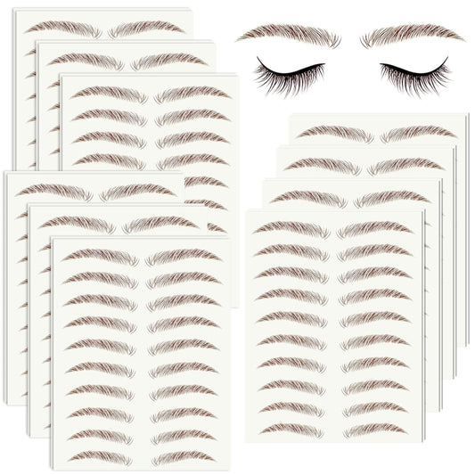 20 Sheets 200 Pairs Eyebrow Tattoo4446