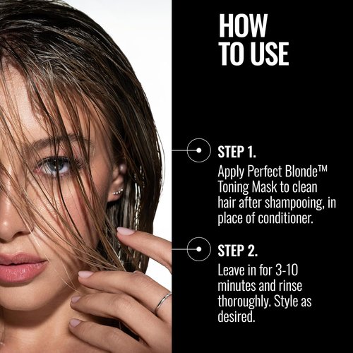 Pravana The Perfect Blonde Purple Toning Masque - Neutralizes Brassiness & Enhances Shine | Vegan, Sulfate-Free