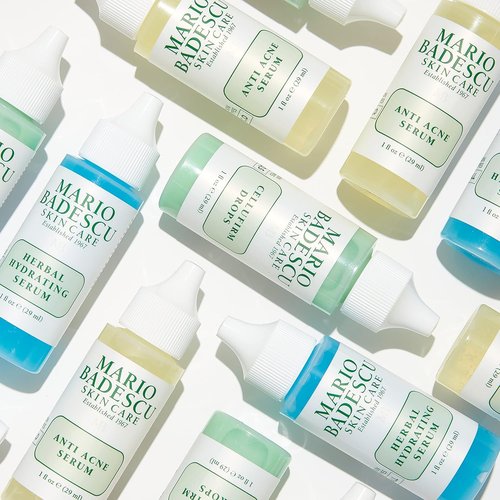Mario Badescu Herbal Hydrating Serum - Oil-Free Formula for All Skin Types | 1 FL OZ with Ceramides & Ginkgo Extract