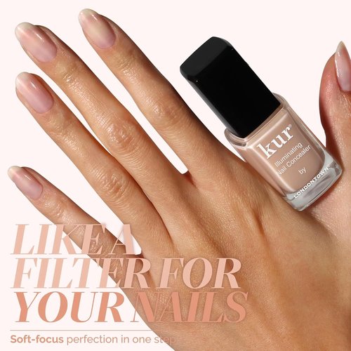 LONDONTOWN Illuminating Nail Concealer - Brightening Nail Polish & Strengthener for Discolored Nails | 21+ Free, 0.4 Fl Oz