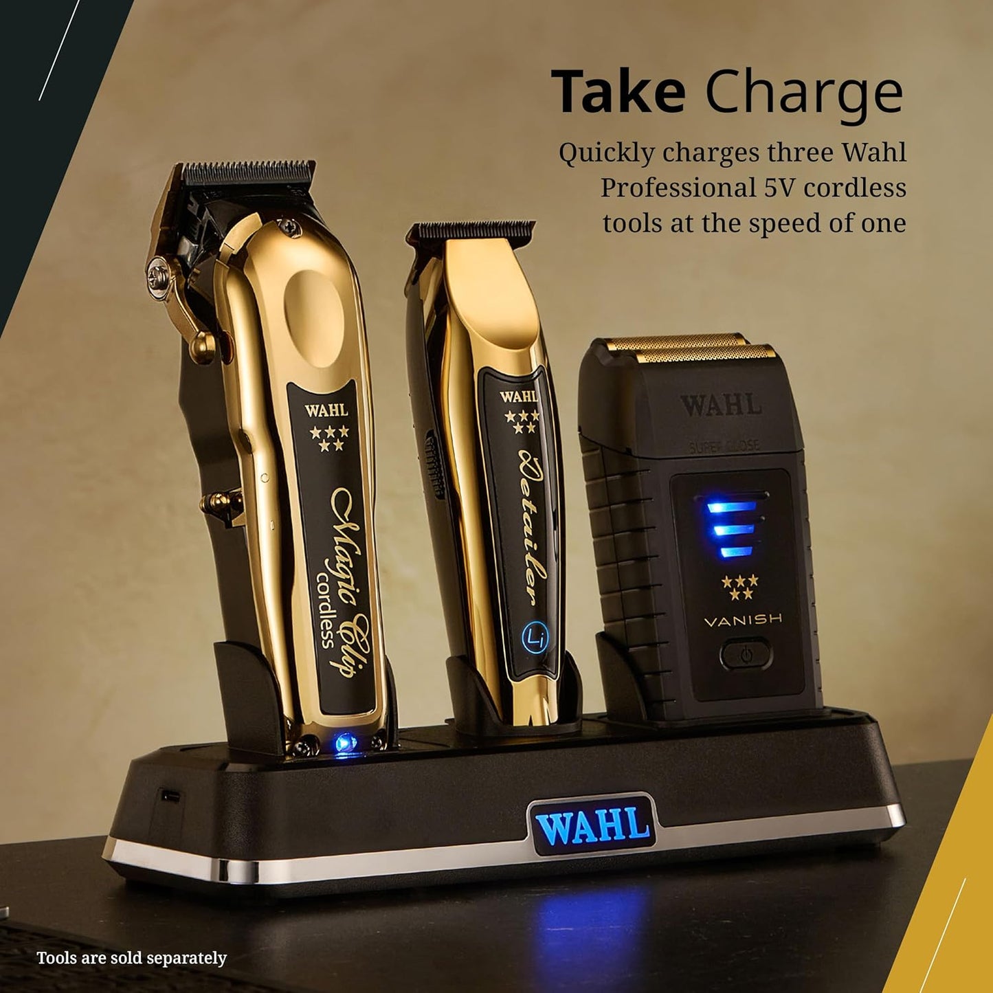 Wahl Professional Power Station - High-Performance Multi-Tool Charging Station for Barbers & Stylists