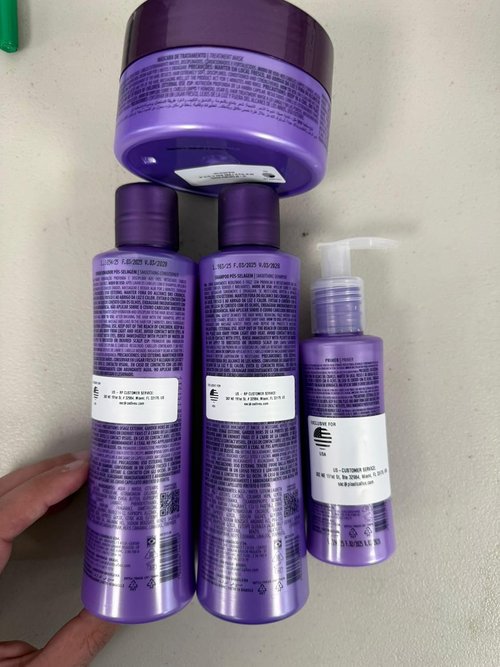 CADIVEU Keratin Hair Smoothing Set - 4-Piece Home Care Line with Shampoo, Conditioner, Mask & Primer
