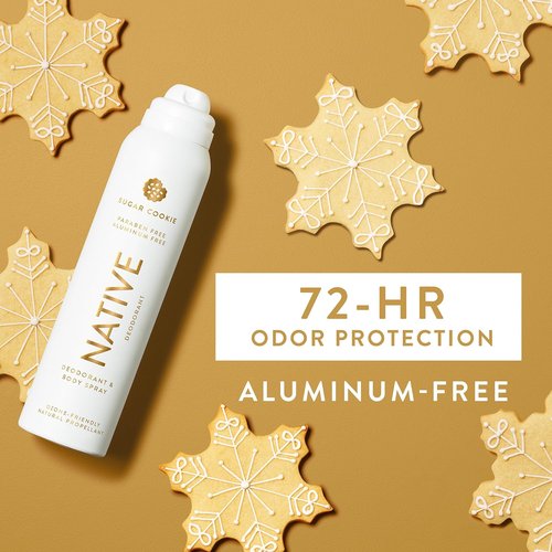 Native Deodorant - Holiday Edition Sugar Cookie Scent | 72-Hour Odor Control, Aluminum-Free Formula