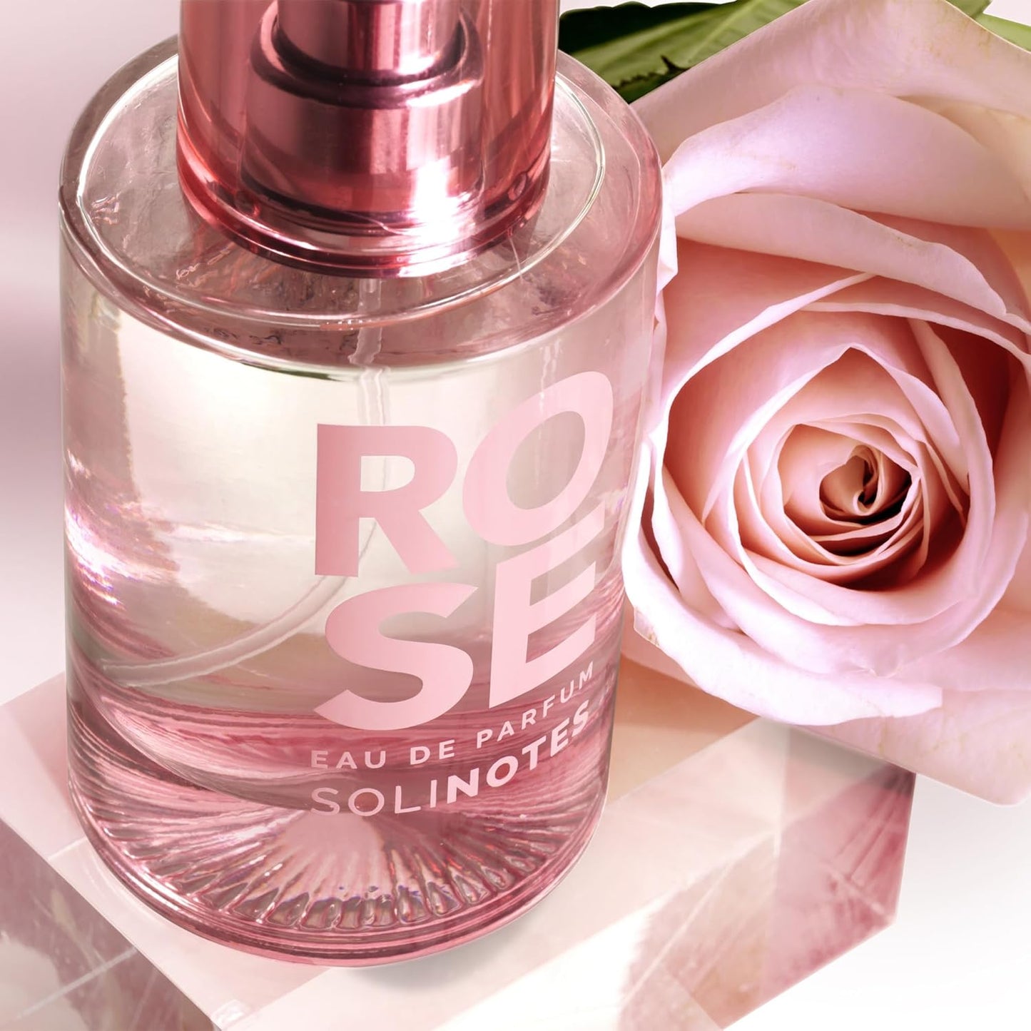 Solinotes Rose Perfume - Delicate Floral Eau De Parfum for Women | 1.7 Fl Oz, Vegan & Cruelty-Free